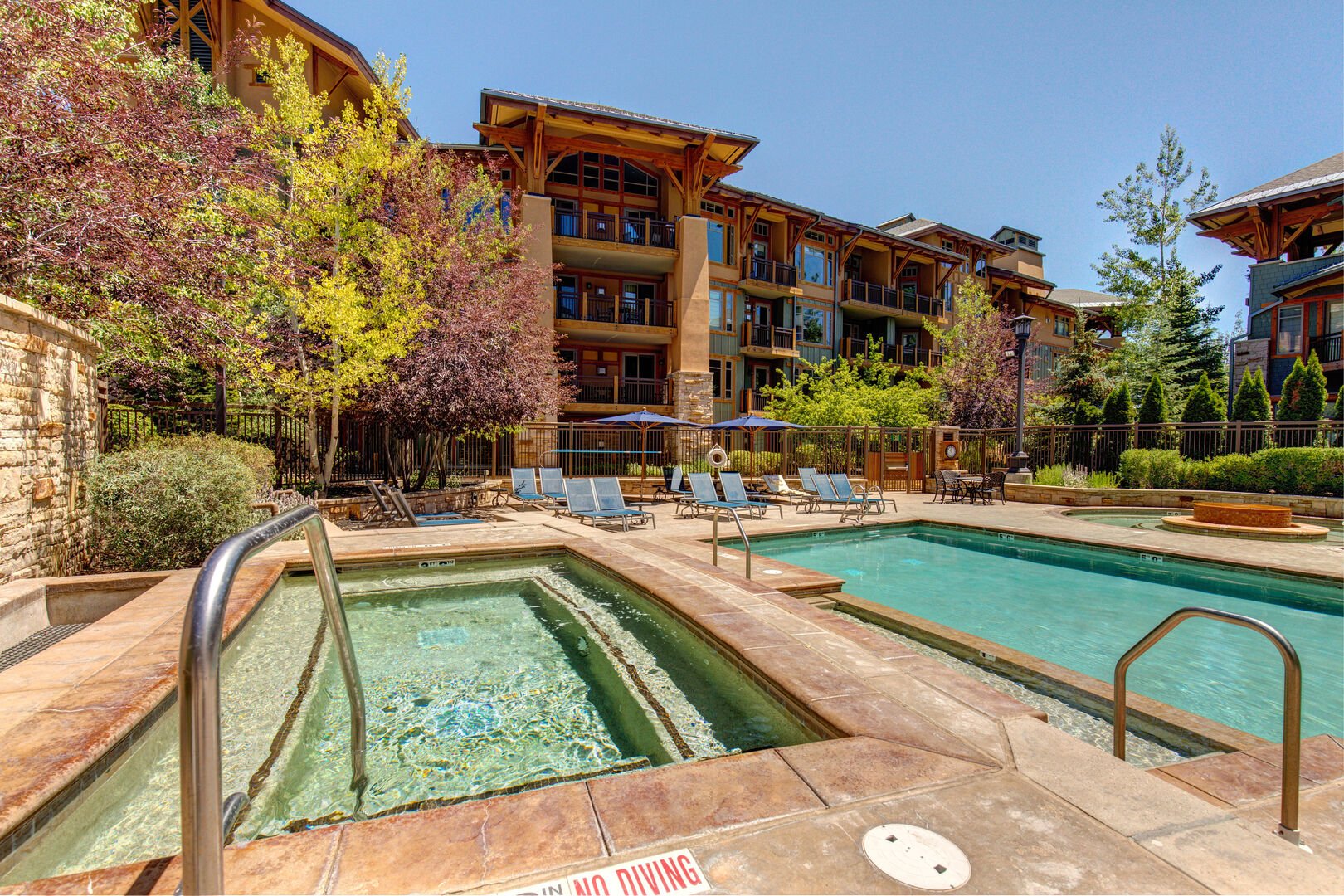 pools at our Park City Canyons Village Rental